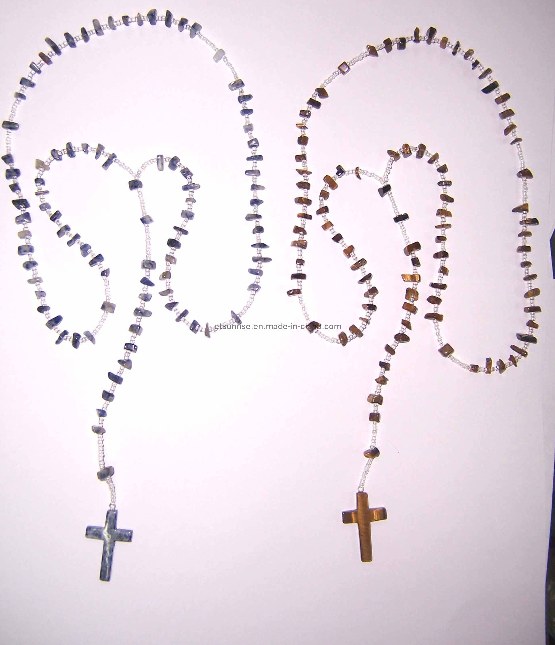 Semi Precious Stone Crystal Jewelry Fashion Necklace <Esb01330>